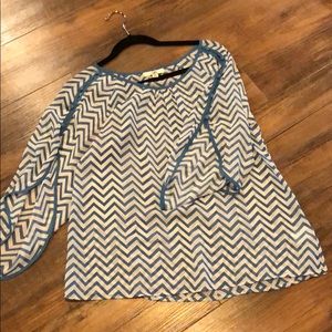 Chevron print blouse